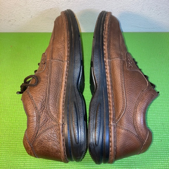 Dr, Scholls Men's Brown Leather Victory Shoes Massaging Gel Insoles 12 W Lace Up - Picture 5 of 10